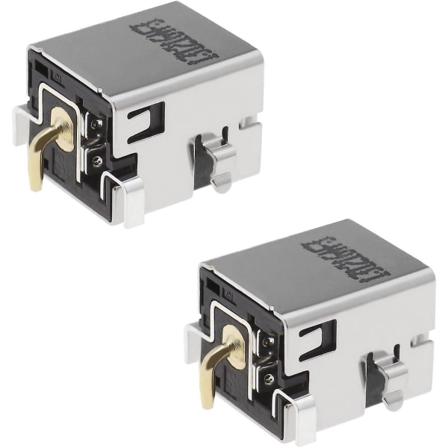 2 stk DC strømkontaktladeportkontakt Loddetype Bærbar erstatningsdeler Kompatibel med Asus K43sv K53e K53sc K5