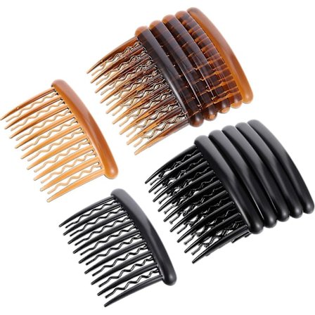 12 stk. plasttenner hårkammer skildpadde sidekam hårtilbehør