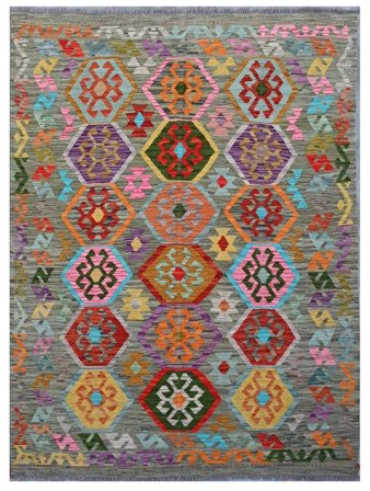 Kilim Afghan Old Style Rug Oriental Runner (Wool, Afghanistan)