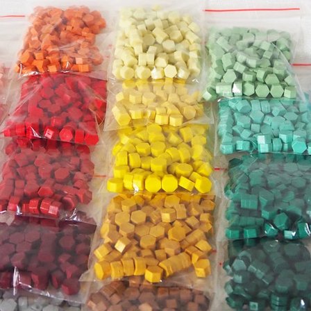 Sealing Wax Bead 70pcs Octagon Seal Envelope Stamp Wax Beaded for Retro Wedding Crafts Decor Ancient Stamp Wax Lacquer for Seals