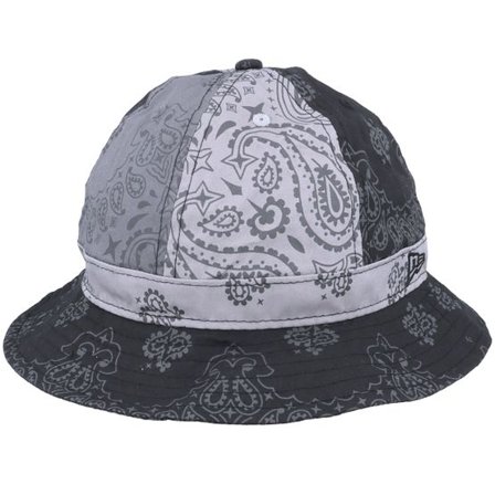 New Era - Svart bucket Hatt - Paisley Explorer Black Bucket @ Hatstore