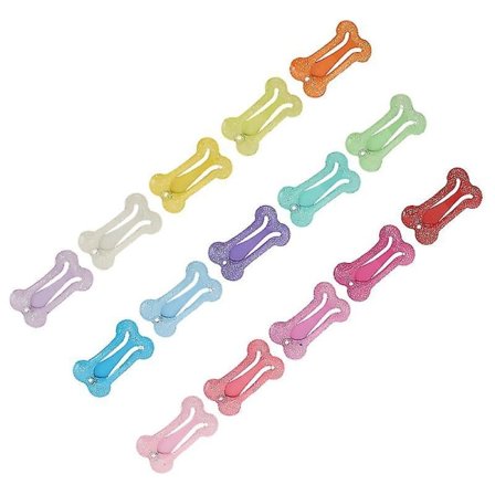 15 st Hund Hårklämmor Ben Design Husdjur Hund Hårnålar Pet