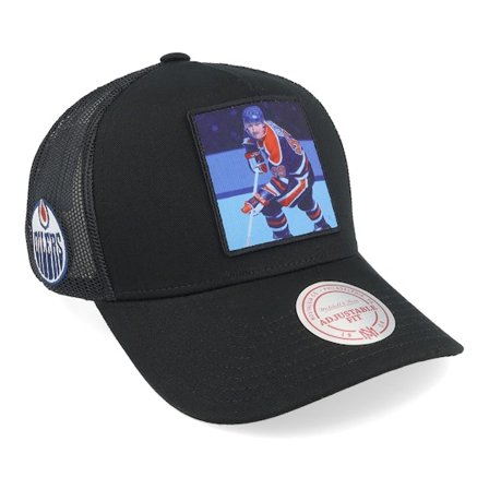 Mitchell & Ness - NHL Schwarz Trucker Cap - Hatstore Exclusive x Edmonton Oilers Legendary Black A-Frame Trucker @ Hatstore
