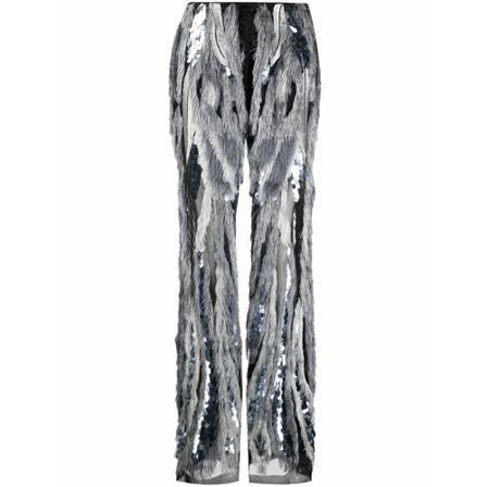Alberta Ferretti Wide Byxor svart, Dam Byxor, Dam, Storlek: S
