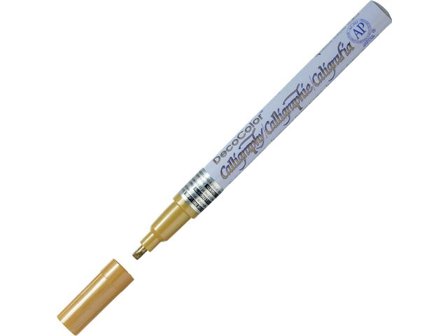 Marvy Märkpenna DecoColor kulspets, guld - Lyreco - Kontorsmaterial - Pennor - Märkpennor - Rund spets