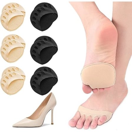 6 par strumpor med tår, osynliga strumpor i bomull, fiskformad tåhätta, svart beige, höga kuponginsatser 36-39 39-42