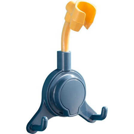 Grøn sugekop justerbar bruseholder, ingen boring påkrævet - Justerbar vandtæt vinkel brusehoved med badeværelseskrog, orienterbar, hotelbat