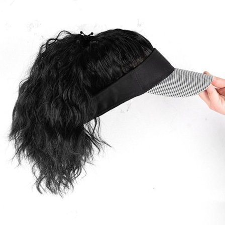 Falsk lockigt hår peruk 3 3