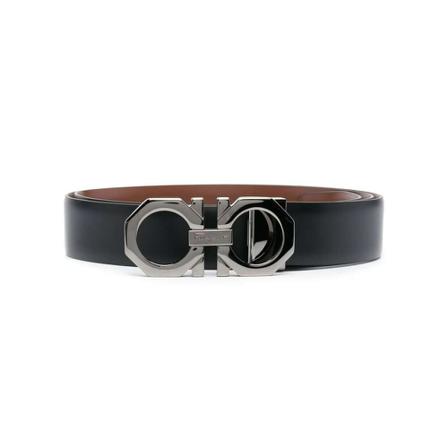 Salvatore Ferragamo - Bälten - Svart - Herr - Storlek: 95 Cm, Herr, Storlek: 95 CM