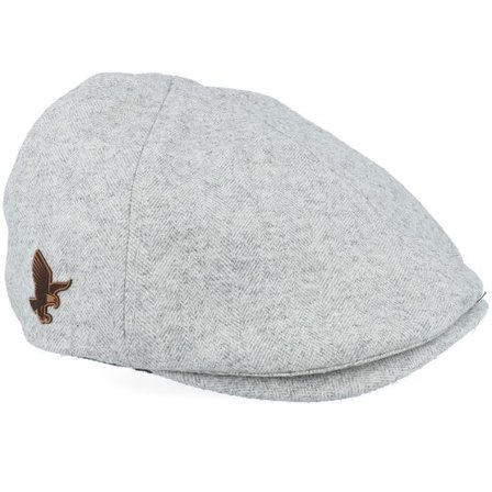Jack Anchor - Grå flatcap Keps - Eagle Patch Light Grey Ivy Flat Cap @ Hatstore