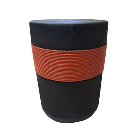 Musta ja ruskea MgO-vyöllinen sivupöytä, 38,5x52 cm