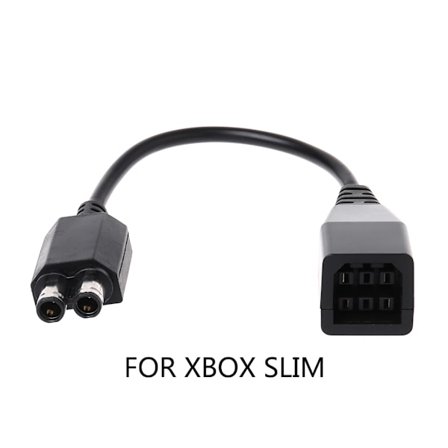 Siirtolaturikaapeli, lataussovitin, virtajohto, muuntaja Xbox 360 Flat to Slim -muuntimelle