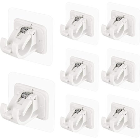 10-pack gardinstångshållare utan borrning