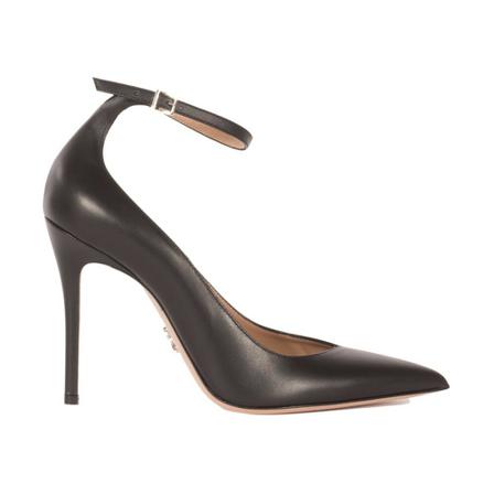 Sergio Levantesi, Lilian Decollete with Heel leather strap 10 Zwart, Dames, Maat:40 EU
