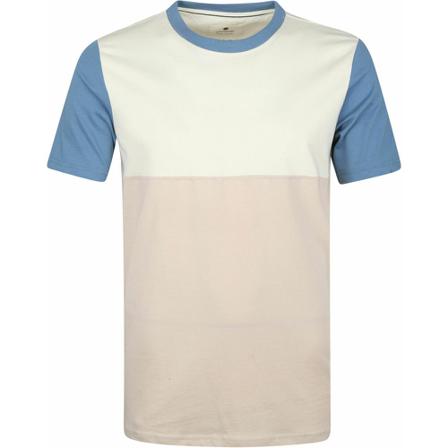 Anerkjendt, Anerkjendt T-shirt Akrod Colorblock Wit, Heren, Maat:M,Katoen