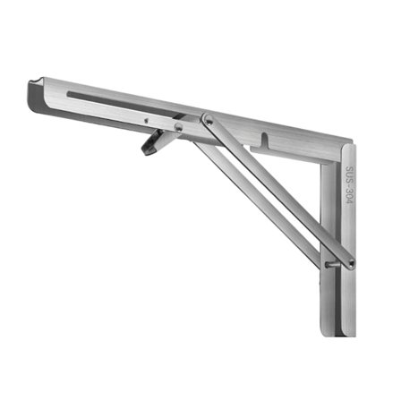 Hopfällbara hyllkonsoler för väggmonterad förvaring, väggmonterad hylla i rostfritt stål med hög lastkapacitet, hopfällbara hyllkonsoler för gör-det-