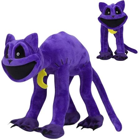 Smilende plys kat, ny nap monster plys, smilende plys fyldt pude dukke legetøj til spil fans, ideel sove- og legekammerat