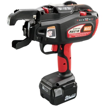 MAX RB518 Jernbindermaskin med batteri og lader, Maskiner