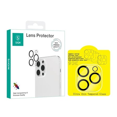 SiGN Linsskydd i Härdat Glas för iPhone 15 Pro & iPhone 15 Pro Max