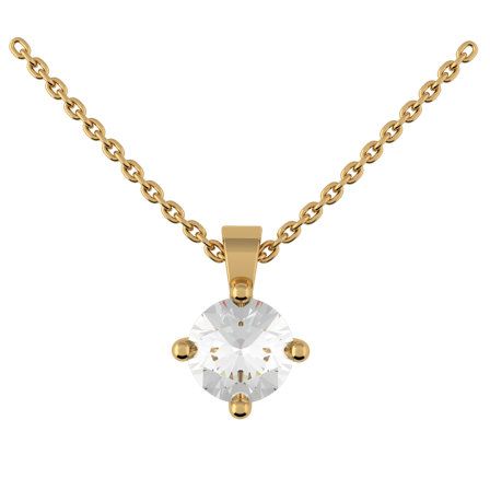 Nordanvind, 18K Gelbgold : Diamanten - Laborgezüchtet, Halskette - 1.00 Kt, Halskette für Anhänger - Ohne Kette