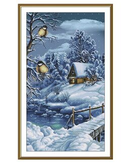 Broderipakke Bilde Snødekt - Nova Sloboda