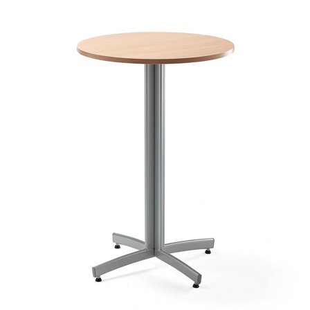 Bar table SANNA, Ø700x1050 mm, silver/beech