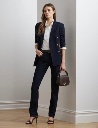 Lauren Ralph Lauren 50S Strtch Non Iron-Ls Shirt W/ Chs - White - XL