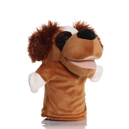 Plush hånddukke, tegneserie dyrehånddukke, dukke med bevegelig munn, barnehage foreldre-barn interaksjonsguide