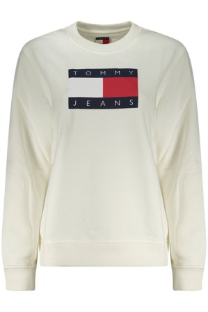 Tommy Hilfiger Felpa Senza Zip Donna Bianco