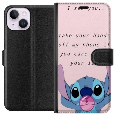Apple iPhone 15 Plånboksfodral Stitch Lycka till