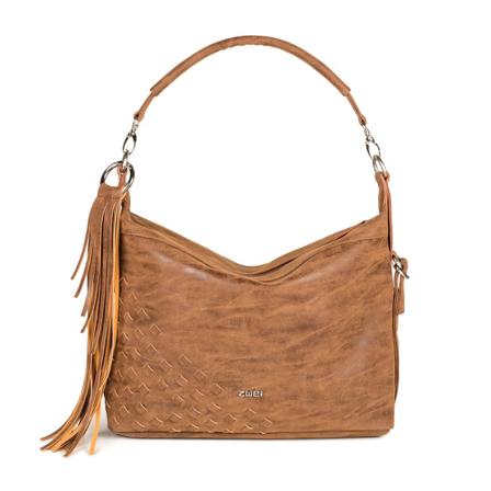 Zwei Zwei Conny taske camel brun Brun, Dame Skuldertasker, Størrelse: ONE Size