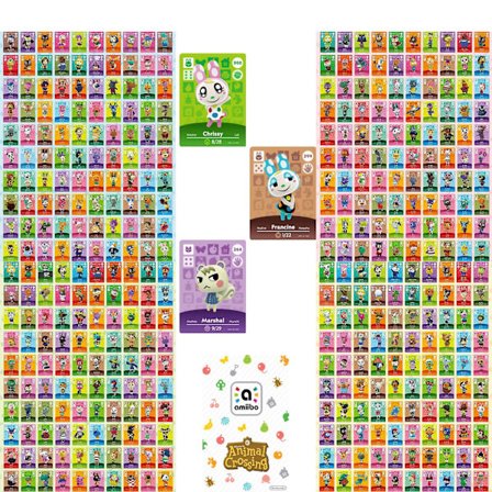 3st Nfc-spelkort för djurpassning, kompatibelt med Nintendo Switch Amiibo / Switch Lite / Wii U - Random