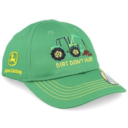 John Deere - Kids Dirt Don't Hurt Green Adjustable Adjustable Green Cap - @ Hatstore