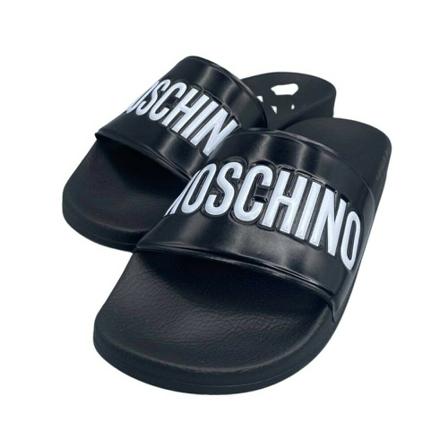 Moschino, Flip Flops Czarny, Mężczyzna, Rozmiar: 44 EU