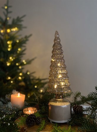 Juletre funkle m/lys og bevegelse H36 - brun