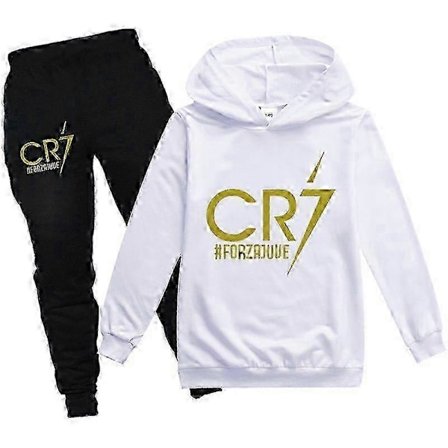 2 KPL Cristiano Ronaldo Huppari MM-kisat CR7 Joululahjat The Eras Tour Huppari ja Mustat Housut Setty Tytöt Pojat Hupullinen Collegepaita Pusero Topit