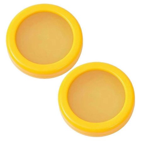 Silikonbeholdere for matoppbevaring for friskhet - Avokado, sitron, tomatbeholder, kjøkkentilbehør og -dingser gul bs