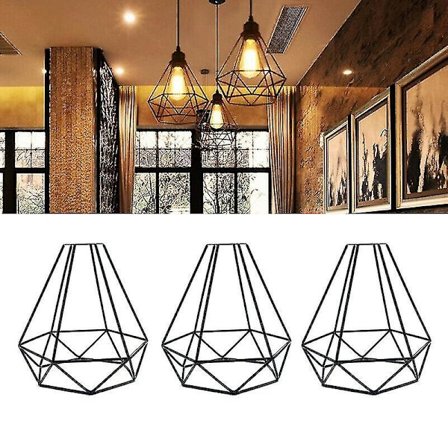 Metall taklamper jern lampeskjerm svart retro spisestue soverom hengelampe jern taklamper mote romantisk stue skygge