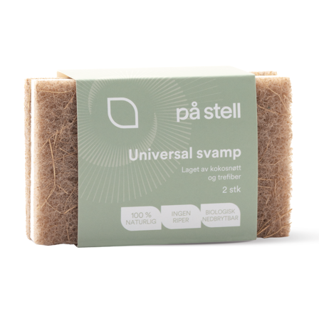 På Stell Universal Svamp Cellulose/Kokos, 2 stk.