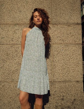 Noella London Short Dress - Blue - XS