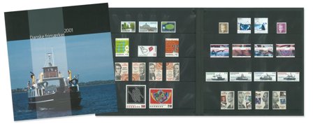 Danmark - Årsmappe 2001 del 1 - uden miniark