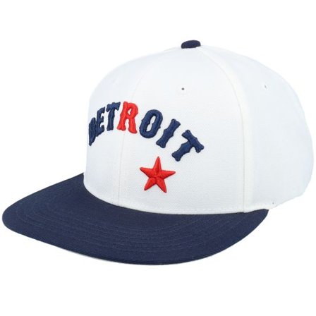 American Needle - Vit snapback Keps - Detroit Stars Archive 400 Ivory/Navy Snapback @ Hatstore