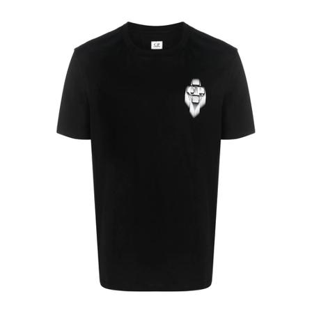 C.p. Company, T-Shirts Zwart, Heren, Maat:L