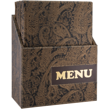 Menyhållare 10st + Box Securit A4