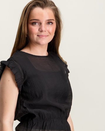 Sofie Schnoor SamilaSY Top Svart Toppar/Blusar Tjej - Kids Brand Store