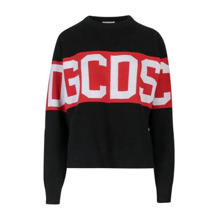 Gcds, Knitwear Cc 22W38S000 Czarny, Kobieta, Rozmiar: S