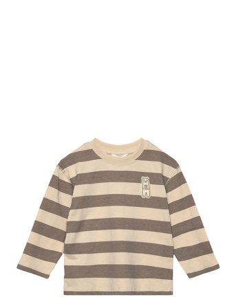 Mango Patch Striped T-Shirt - Beige - 2-3