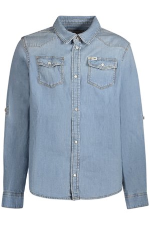 Guess Jeans Camicia Maniche Lunghe Bambino Azzurro