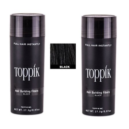 2x Toppik Large - 27,5g - Black - Svart