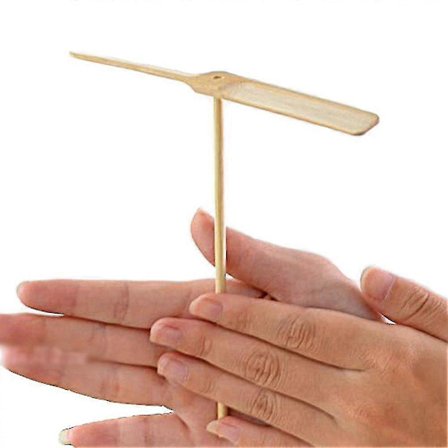 10 stk Bambus Guldsmede Flyvende Legetøj Håndgnidende Propel Flyvende Fe Legetøj Til Børn{hh}